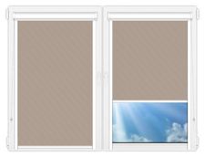 Кассетные рулонные шторы UNI Монако дымчато-серый цена. Купить в «Мастерская Жалюзи»